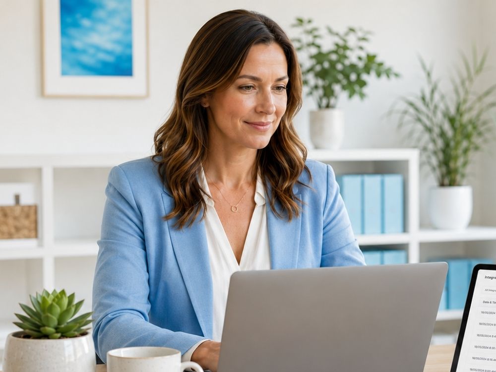HR manager utilizing HR Command for seamless Xero integration, ensuring a reliable payroll system integration and total HR compliance.