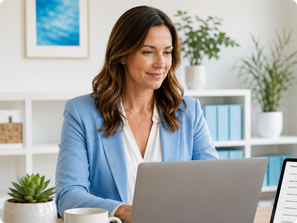 HR manager utilizing HR Command for seamless Xero integration, ensuring a reliable payroll system integration and total HR compliance.